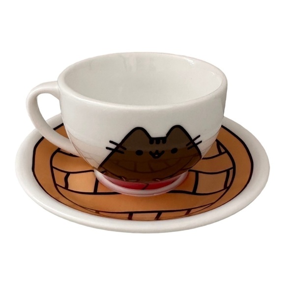 Pusheen The Cat Limited Edition Apple Pie Tea / Coffee Cup and Saucer - Picture 4 of 8